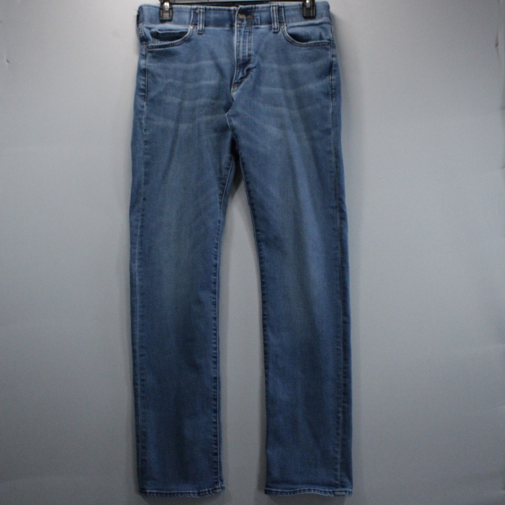 Lee Extreme Motion Slim Straight Athletic Denim Jeans Blue 34x34 Active Workwear
